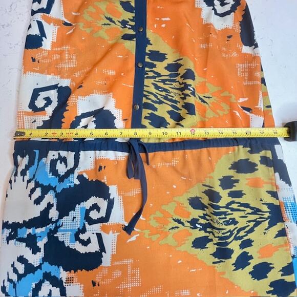 Harper Soul Revival Blue & Orange Summer Dress Size Small - Picture 10 of 15